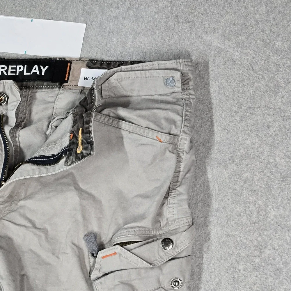 Replay Men Pants W36 Beige Cargo Twill 27